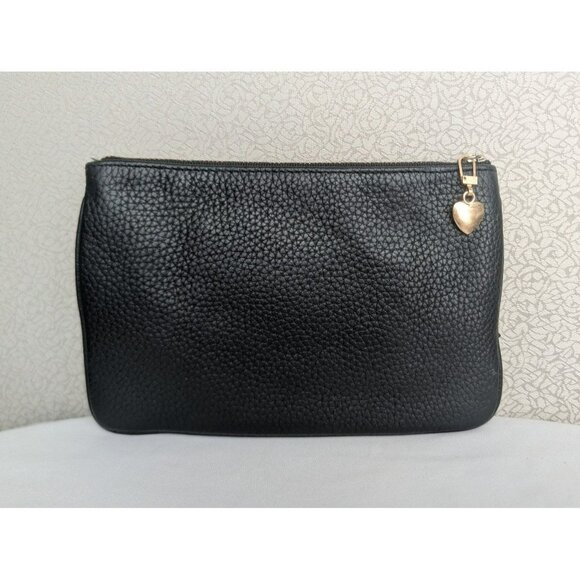 Kate Spade Chester Street Tinie Pebbled Leather Pouch Wallet Black WLRU2657 - Picture 2 of 12